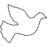 Porumbelul păcii cu spini