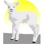 Image vectorielle d'un agneau