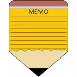 Bleistift-memo