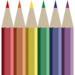 रंगीन पेंसिल वेक्टर छवि