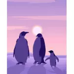 Familie pinguïn