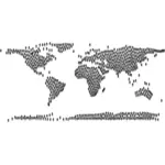 Mappa del mondo di persone