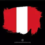 Geschilderde vlag van Peru