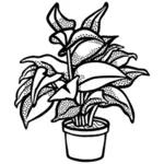 Símbolo de planta em vaso