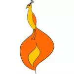 Phoenix pták vektorový obrázek