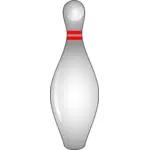 Glanzende bowling pin vectorillustratie