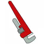 Pipe skiftenøkkel vector illustrasjon