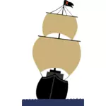 Barco pirata dibujo