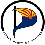 Immagine vettoriale del logo del partito pirata dell'Arizona