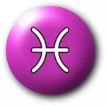 紫の魚座のシンボル