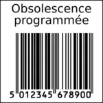 Planned obsolescence barcode clip art