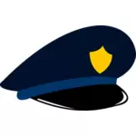 Policja czapka grafiki wektorowej
