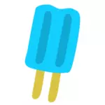Azul helado de dibujo vectorial de palo