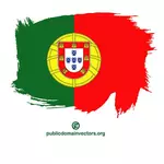 Pintada bandera de Portugal