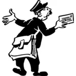 Postman vector image