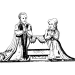 Praying couple