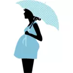 Hamile kadın siluet