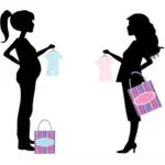 Беременных женщин в торговых