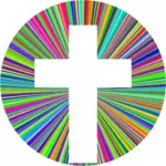 Croix prismatique avec halo