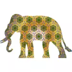 Psihedelică model elefant