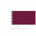 Vector bandeira do Qatar
