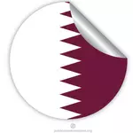 Наклейка флаг Катара