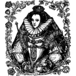 Reina Elizabeth que Vector ilustración