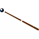 Image de bâton et balle pour jouer au snooker