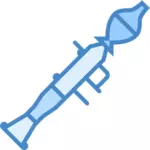 Icona di vettore blu bazooka