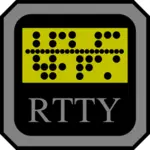 RTTY teleks makinesi vektör simgesi