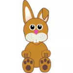 Funny bunny toy illustration