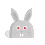 Vektorritning Bunny med långa öron
