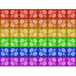 Rainbow flag pattern