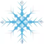 Simple geometric snowflake vector illustration