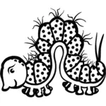 Cartoon caterpillar clip art
