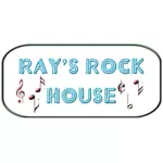 Ray's Rock House neon işareti vektör görüntü