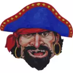 Realistické ilustrace pirát