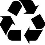 Recycle symbool silhouet