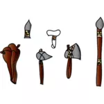 Prehestoric weapons and tools
