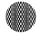 Siyah beyaz dikdörtgenler bir yuvarlak şekil vektör grafikleri