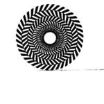 Ilustraţie vectorială de filare cerc iluzie optică