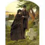 Couple on graveyard