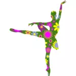 Bailarina floral