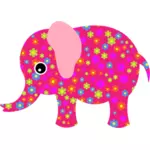 Färgglad elefant