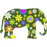 Bloemrijke olifant
