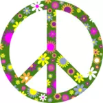Signe de la paix floral