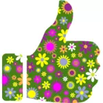Florale thumbs up