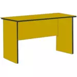 Gelbe Schreibtisch