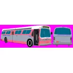 Transit bus vektor gambar