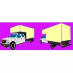 Gambar vektor truk Box